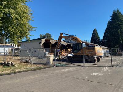 September 16, 2025 - Day 2 demolition has begun